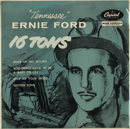 Tennessee Ernie Ford 16 Tons EP UK 7